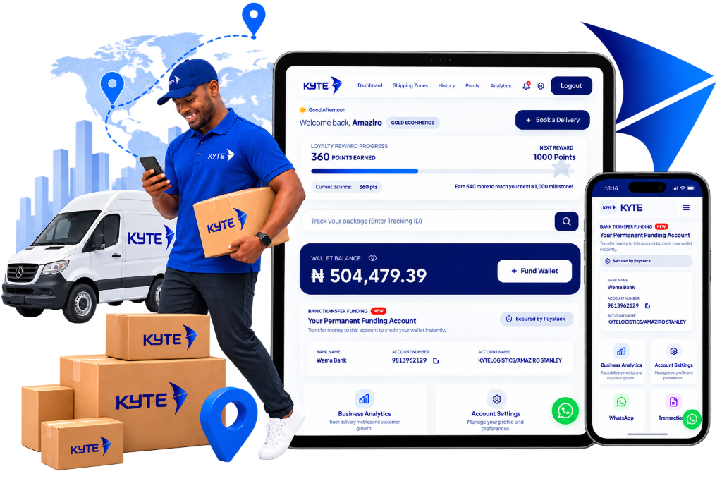 Kyte Logistics Delivery Network & App Platform